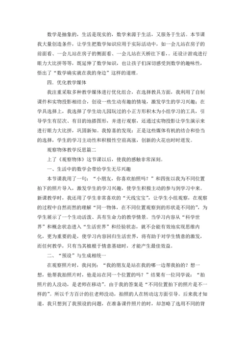 观察物体教学反思（五篇）.docx