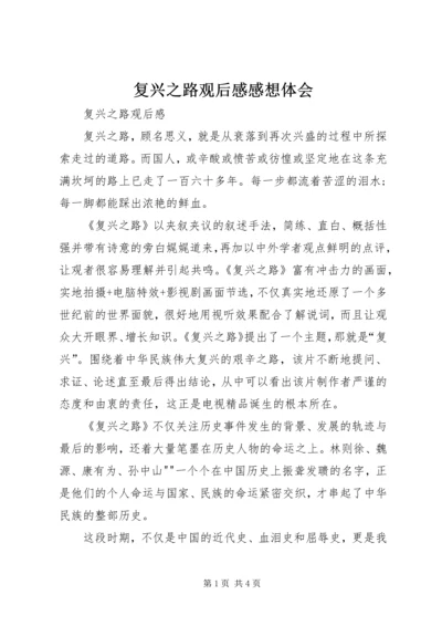 复兴之路观后感感想体会 (5).docx