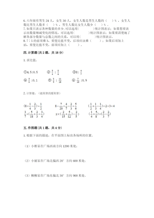 小学数学六年级上册期末模拟卷及完整答案【考点梳理】.docx