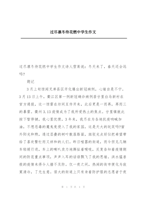 过尽凛冬待花燃中学生作文.docx