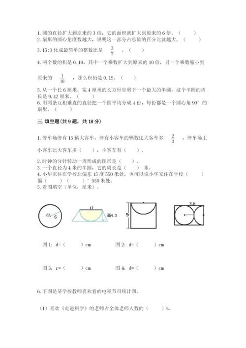 小学数学六年级上册期末测试卷带解析答案.docx