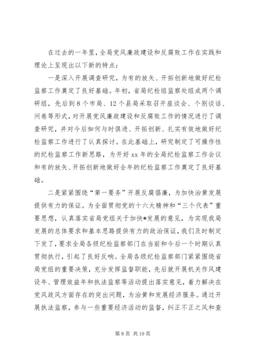 在纪检监察工作会议上的报告.docx