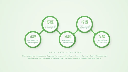 绿色清新医药销售工作总结动态PPT