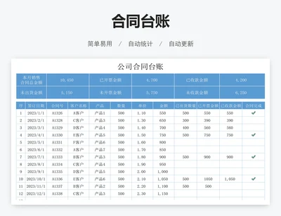 合同台账