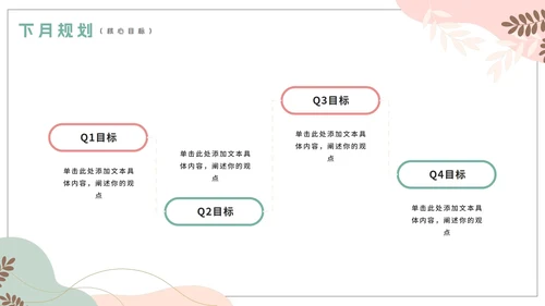 简约莫兰迪色人事部月末工作总结PPT模板