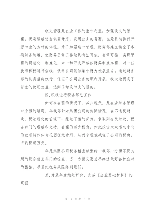 集团财务部工作报告.docx