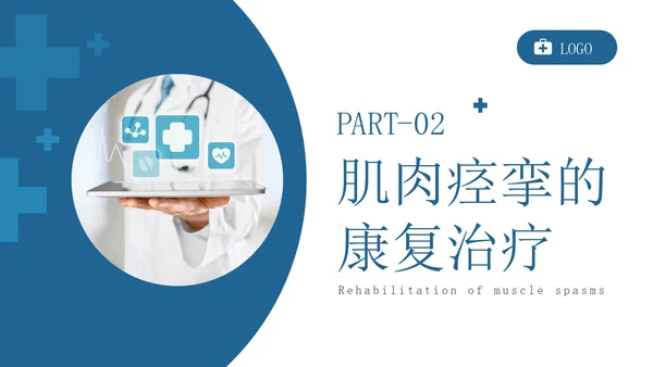 蓝色简约风康复病例医务人员培训PPT模板病例讨论