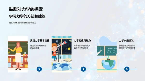 力学知识与生活应用PPT模板