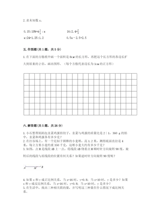 北师大版数学六年级下册期末测试卷（实用）word版.docx