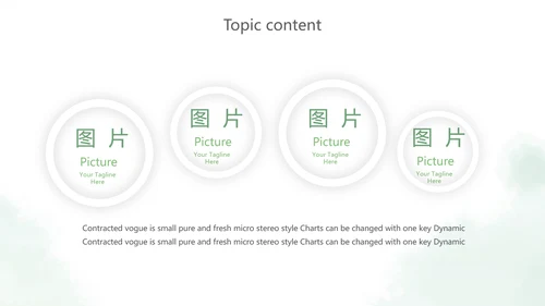 绿色小清新述职报告PPT动态模板