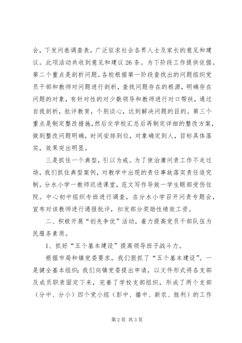 乡镇某年党风建设工作年终总结材料.docx