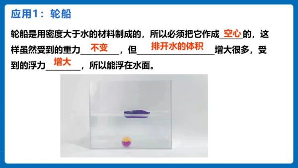 人教版 初中物理 八年级下册 第十章 浮力 10.3物体的浮沉条件及应用（第2课时）课件（26页pp