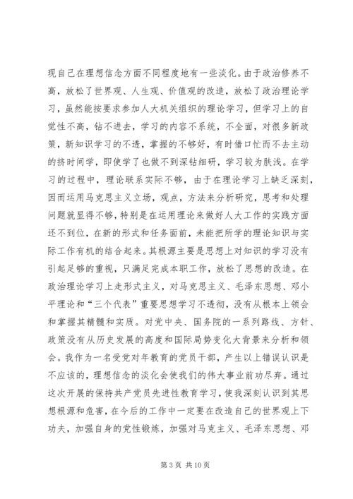 人大常委会副主任党性分析材料.docx