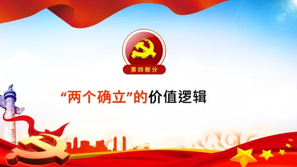 两个确立的决定性意义党支部党课PPT课件