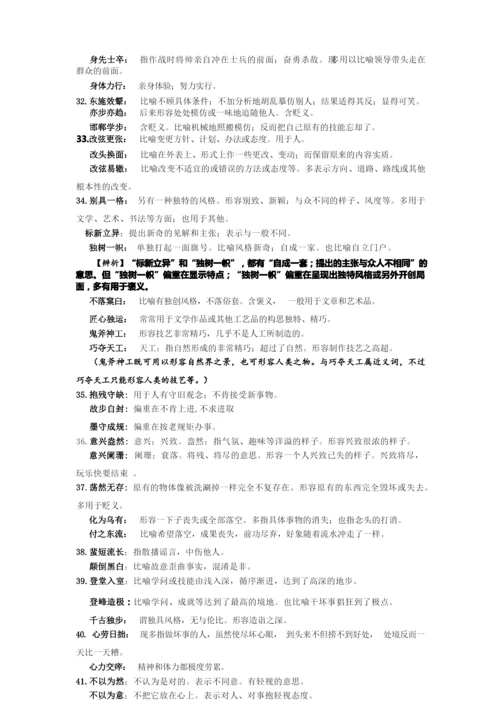 高考常见近义成语辨析.docx