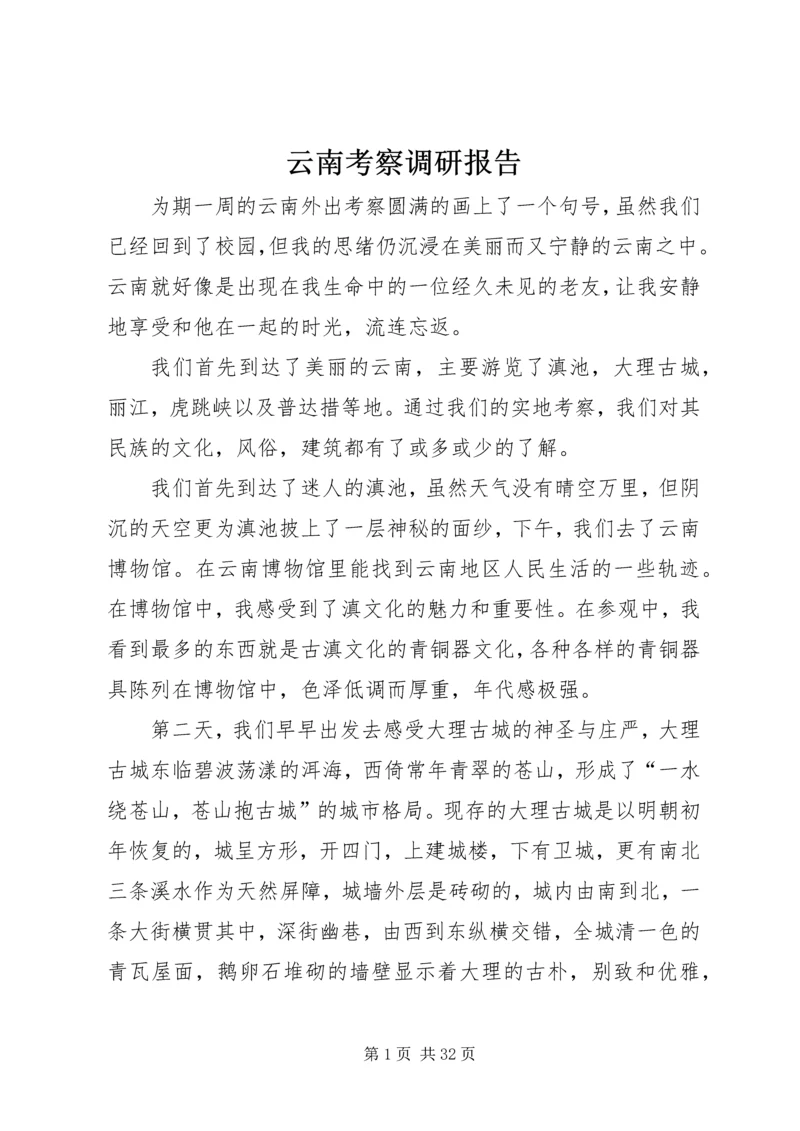云南考察调研报告.docx
