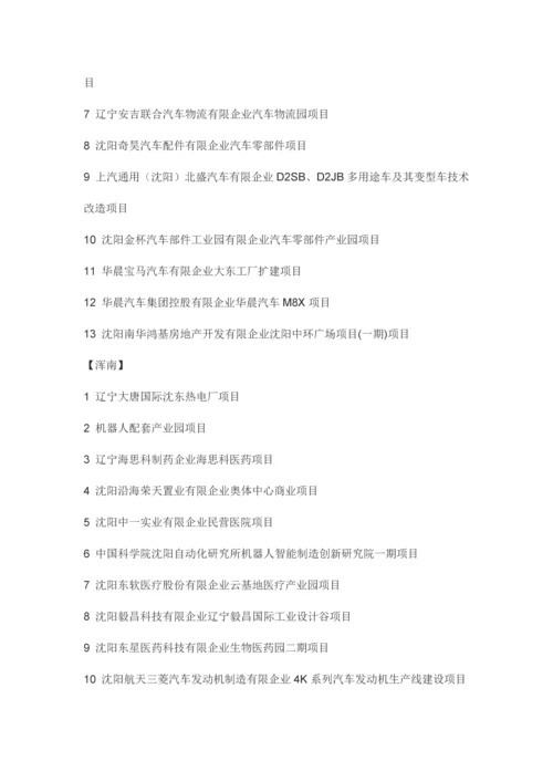 沈阳重点项目.docx