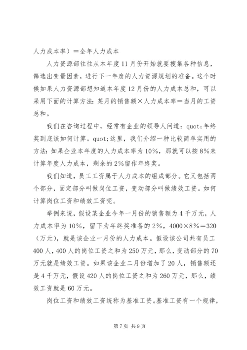 年度人力资源计划.docx