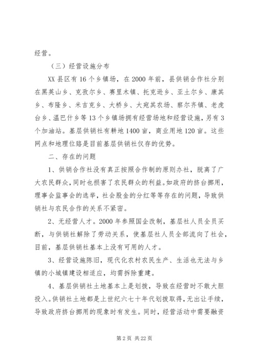 基层供销社调研报告.docx
