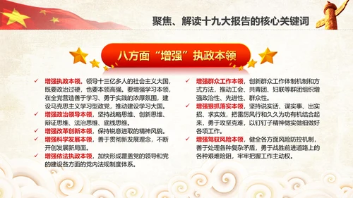 学习贯彻落实十九大报告精神PPT模板课件