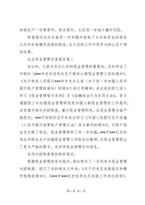 资金管理自查报告 (2).docx