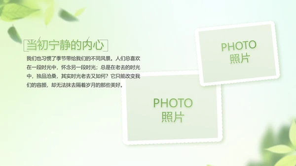 遇夏文艺小清新工作总结汇报动态PPT
