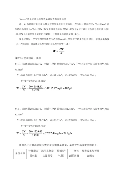 洁净区臭氧消毒验证专题方案.docx