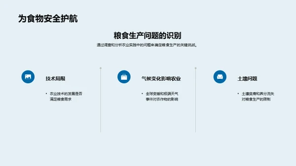 探索粮食生产科学