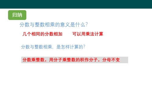 1.1.1分数与整数相乘（同步课件）-六年级数学上册同步精品课堂（人教版五四制2024）