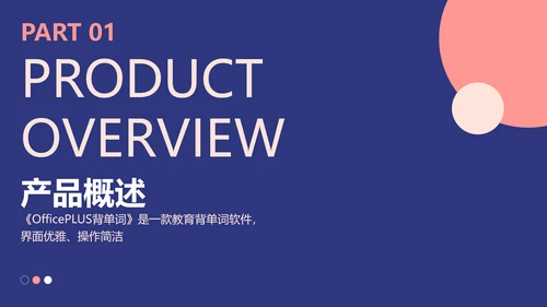 简约商务雅致蓝紫教育app产品介绍