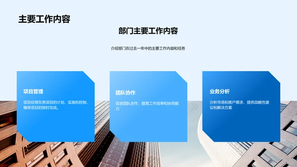 年度工作成果与规划PPT模板
