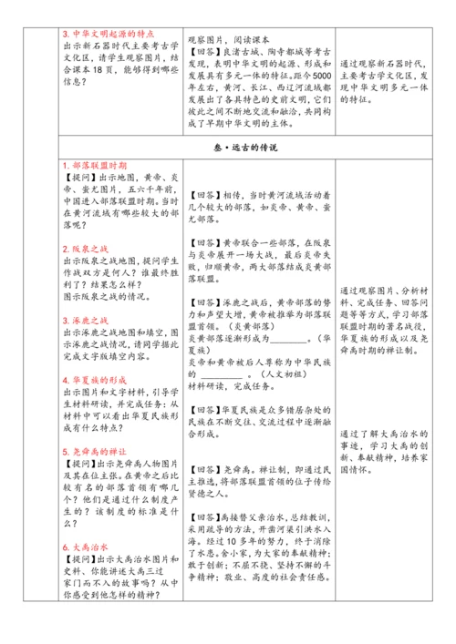 第3课 中华文明的起源 教案-【课堂无忧】新课标同步核心素养课堂