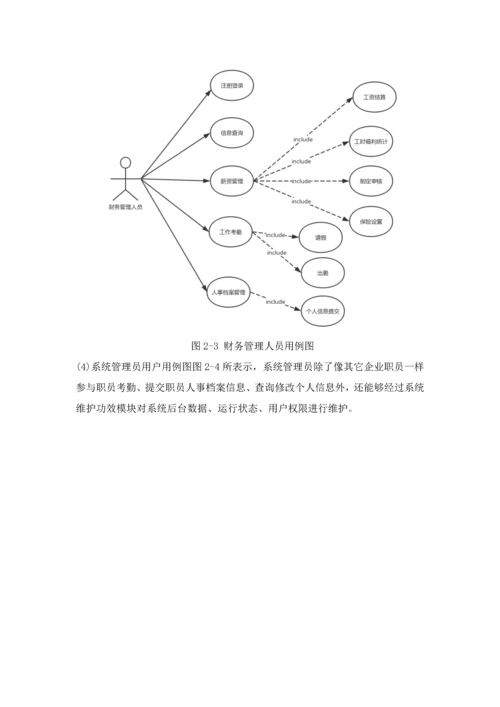 工资综合管理系统信息系统开发优秀课程设计优质报告.docx