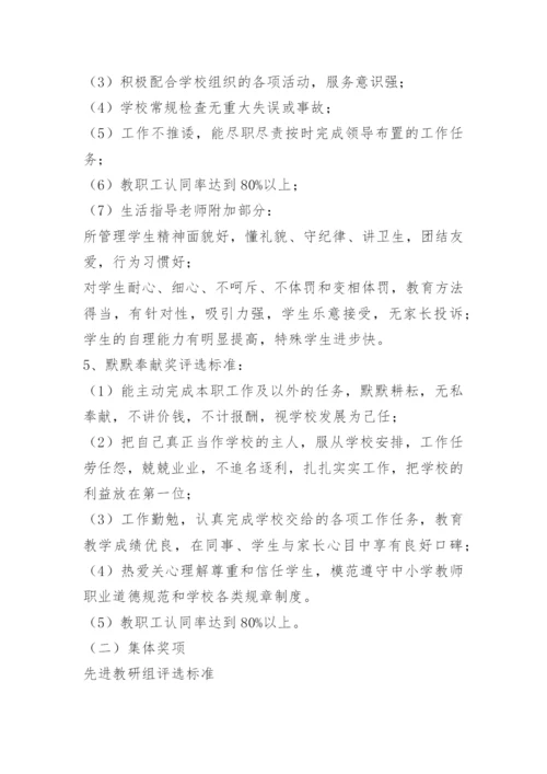 小学教师评优评先方案.docx