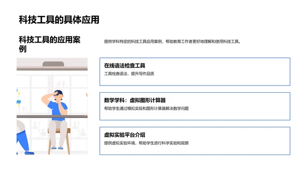 教育科技应用报告PPT模板