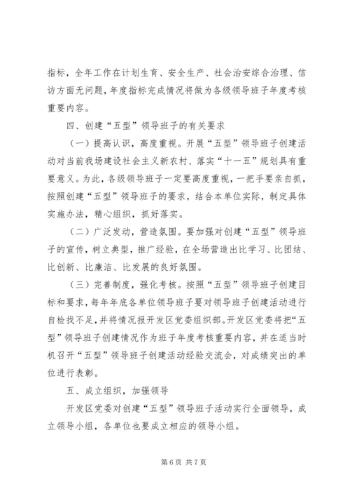 开发区创建五型领导班子活动计划 (5).docx