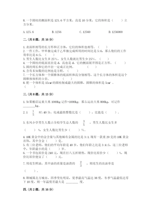 苏教版六年级数学小升初试卷【名师推荐】.docx