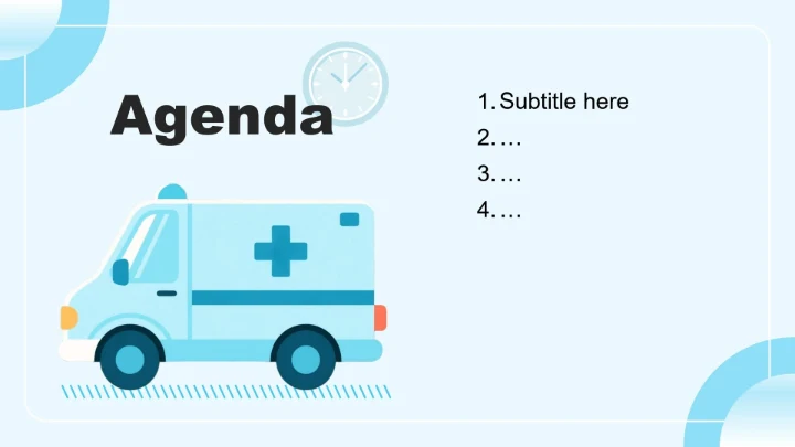 浅蓝色插画风世界卒中日社区公益活动PPT主题模板