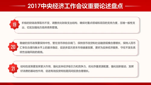 中央经济工作会议93个重要论述PPT模板