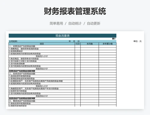 财务报表管理系统