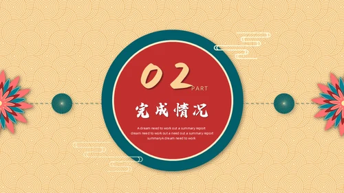 新梦想新征程中式年终总结新年计划通用PPT