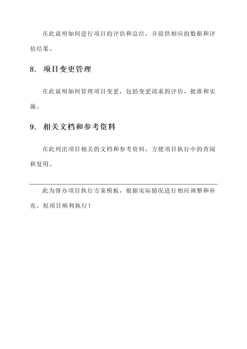 督办项目执行方案