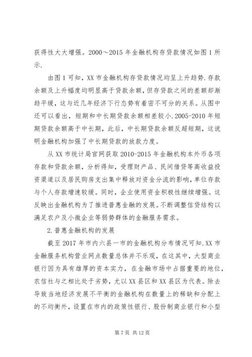 发展普惠金融工作调研报告.docx