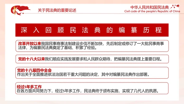 中国首部民法典解读PPT模板