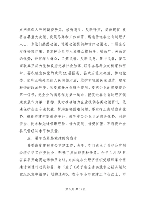 县工商联会员代表大会上的讲话.docx