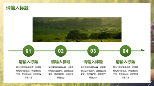 简约实景农民丰收佳节工作汇报PPT模板