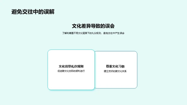 礼仪触角：跨文化交际之键