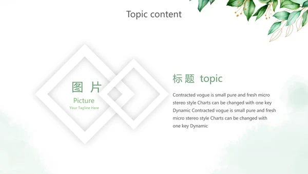 绿色小清新述职报告PPT动态模板