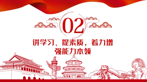 七一党课践行四讲四提做优秀共产党员PPT模板