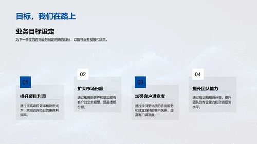 咨询业务季度报告PPT模板